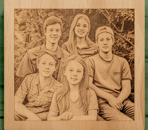 laser engraving on wood pictures