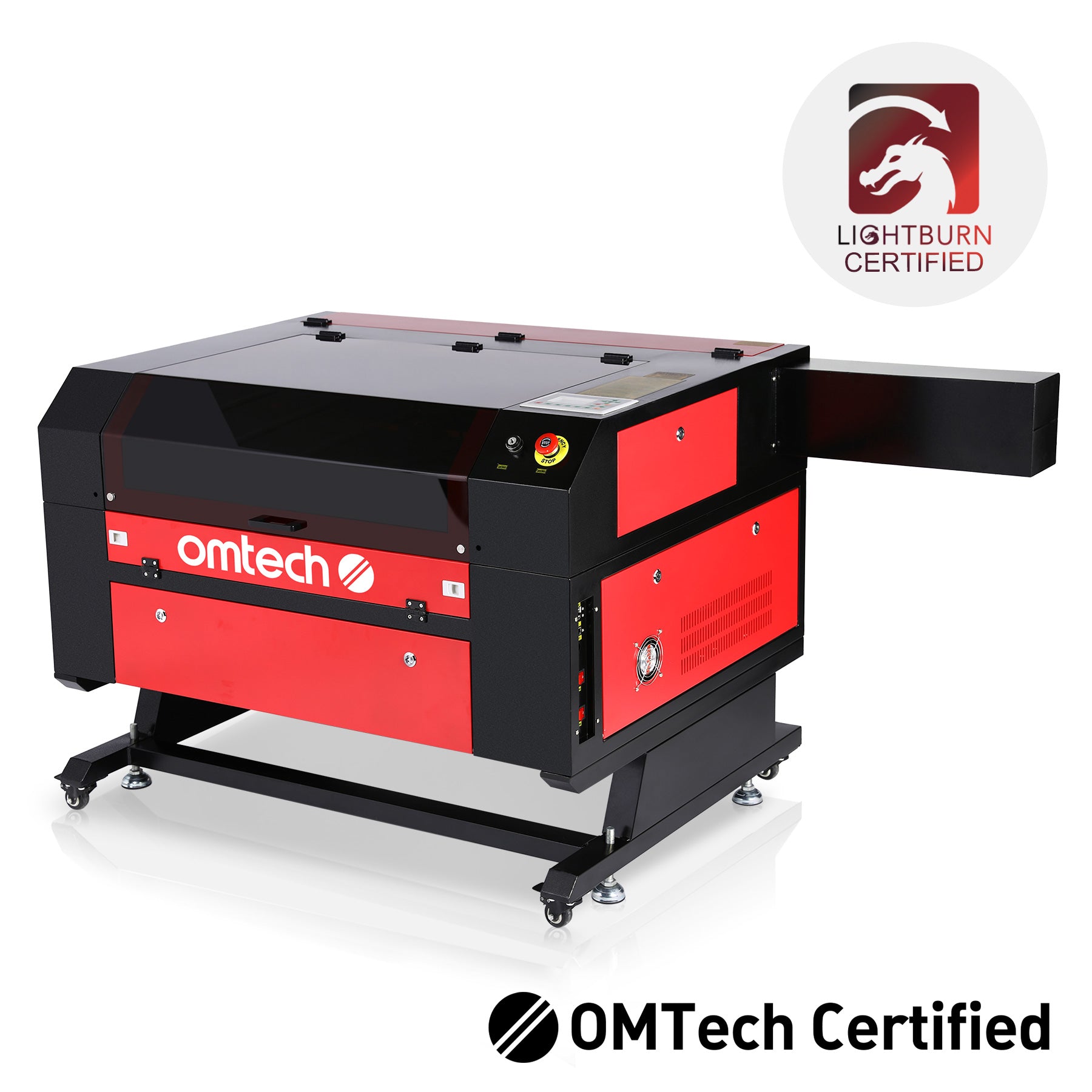 Omtech 100w CO2 Laser Lightburn Cut Library All the Settings