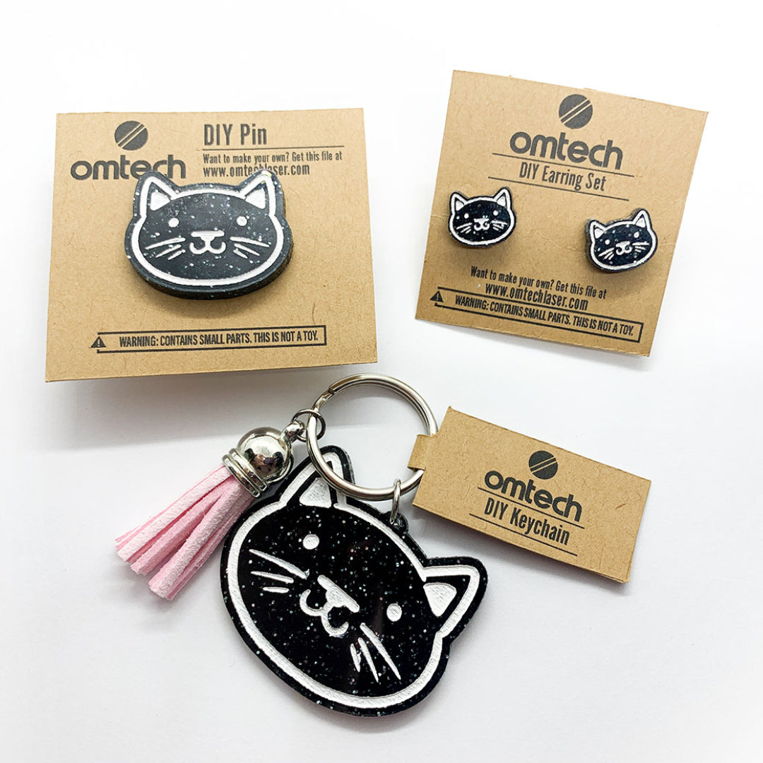 Kitty Cat Set - Laser Engraving Ideas – OMTech Laser