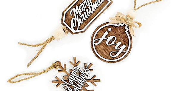 How to Laser Engrave christmas diy gift tag