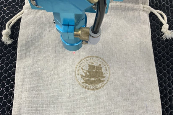 laser engrave fabric