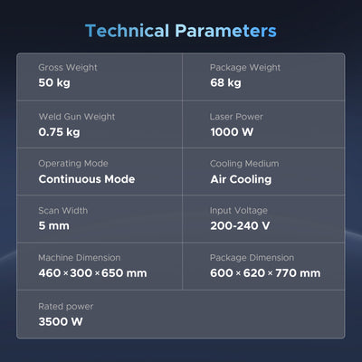 OMTech 1000W Air Cooling Fiber Laser Welder