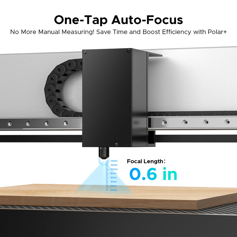 OMTech Polar+ 55W Desktop CO2 Laser Engraver and Cutter with Two Rotary Axes