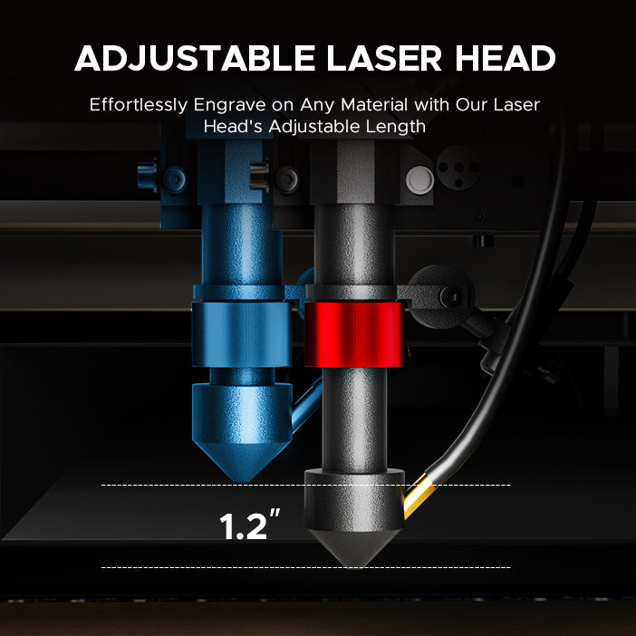 DF0812-40BN - K40+ - 40W CO2 Desktop Laser Engraver Machine with 8&