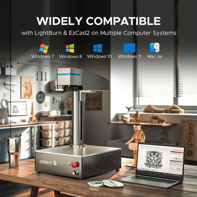 With LightBurn & EzCad2, Widely Compatible on Many Computer Systems