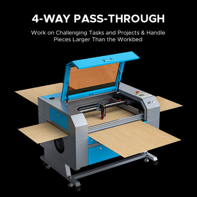 OMTech Maker AF2028-60 60W CO2 Laser Engraver and Cutter with 20" x 28" Working Area and Autofocus