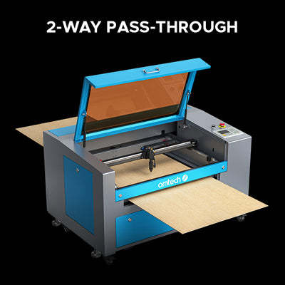 OMTech Maker MF1624-60 60W CO2 Laser Engraving and Cutting Machine with 16" x 24" Working Area