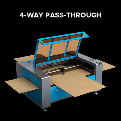 AF3555-130 - 130W CO2 Laser Engraver Cutting Machine with 35'' x 55'' Working Area with Auto Focus