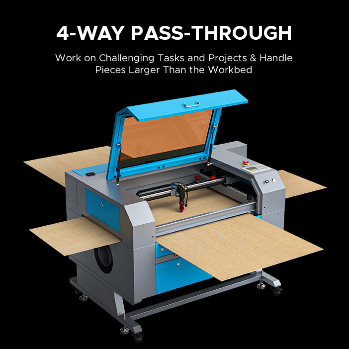 AF2028-80 - 80W CO2 Laser Engraver Cutting Machine with 20" x 28" Working Area and Autofocus