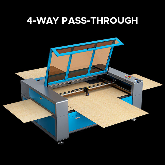 OMTech Maker AF4063-150 150W CO2 Laser Cutter and Engraver with 40" x 63" Working Area and Autofocus