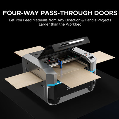 OMTech Pro 3655 Hybrid, 150W Hybrid Laser Engraver Cutting Machine with 36'' x 55'' Working Area (with Autofocus and Built-in Water Chiller)