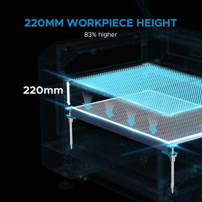 OMTech Pronto 40 80W CO2 Laser Engraver and Cutter With Autofocus - Upgraded Version