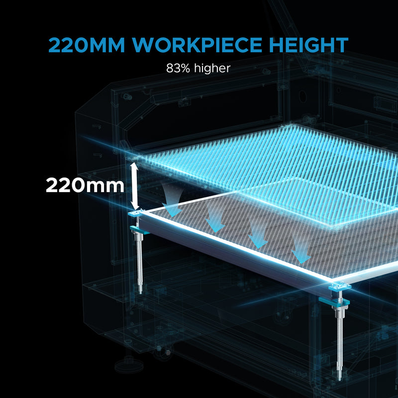 OMTech Pronto 75 150W CO2 Laser Engraver and Cutter With Autofocus - Upgraded Version