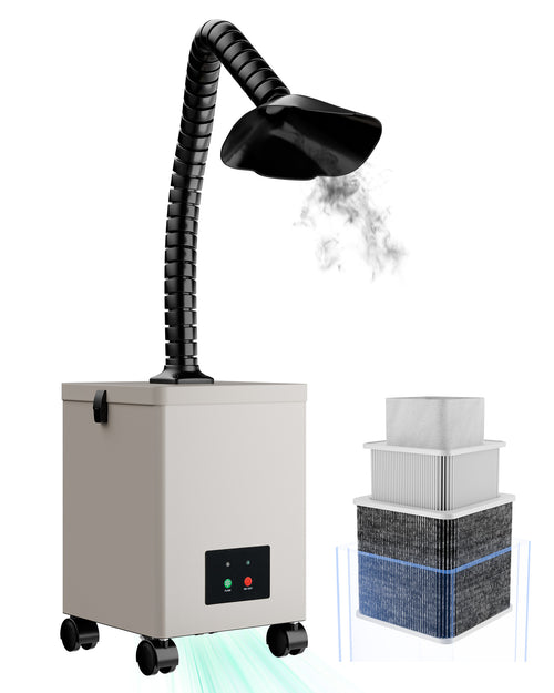 80W 3-Stage Filter Fume Extractor/Air Purifier for Fiber & Co2 Machines