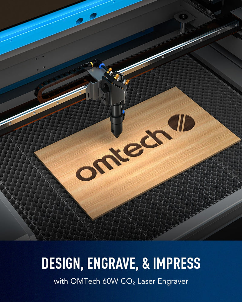 Omtech 60w 16x24 Co2 Laser Engraver Cutter With Extreme Accessories C