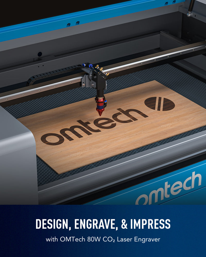Buy OMTech 80W CO2 Laser Engraver, 80W Laser Engraving Machine
