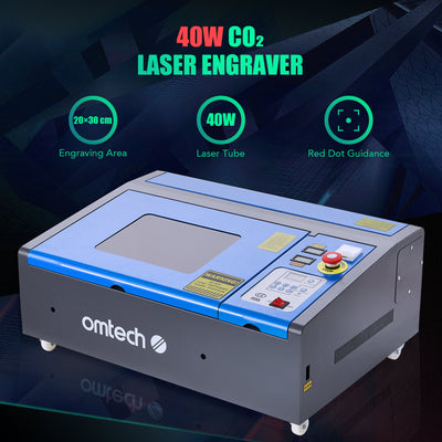 Pre-Owned 40W CO2 Laser Engraver Machine with 8” x 12” Working Area