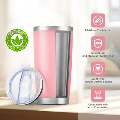 OMTech 20 oz Tumblers Bulk 12pc Stainless Steel Tumbler Set with Lid & Straw, Double Wall Vacuum Insulated Mug for Laser Engraver