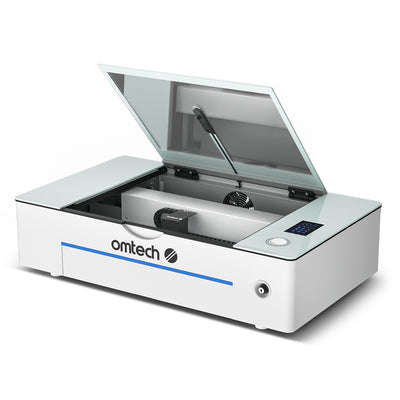 OMTech Polar+ 55W Desktop CO2 Laser Engraver and Cutter with Two Rotary Axes