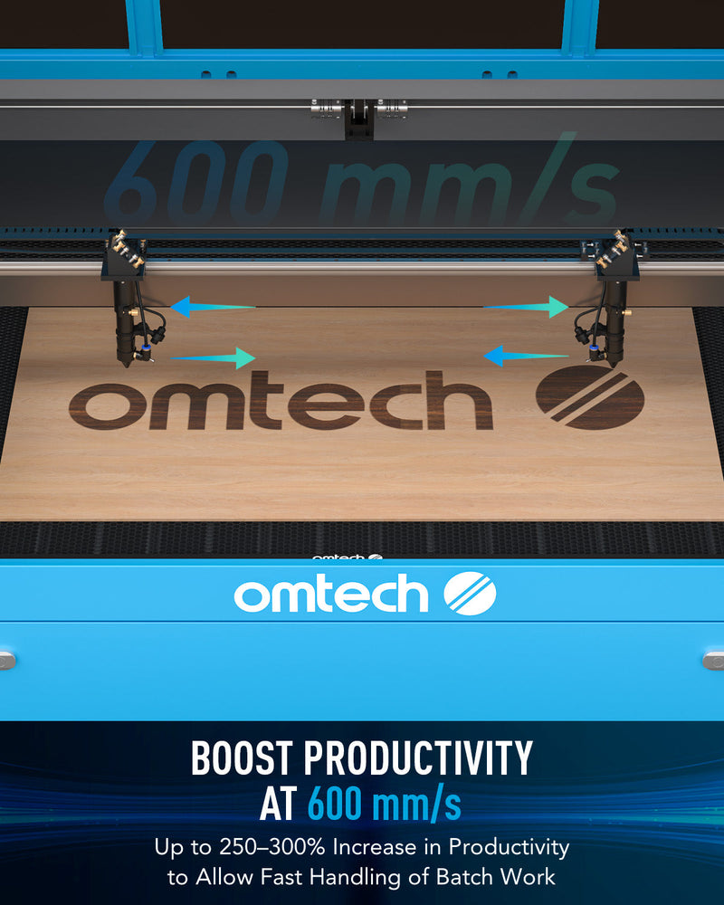 70W CO2 Laser Engraver Cutting Machine with 16” x 30” Working Area – OMTech  Laser