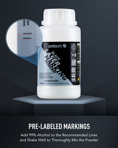 Metal Laser Marking Powder for CO2 Laser Engravers, 4.1 fl. oz.