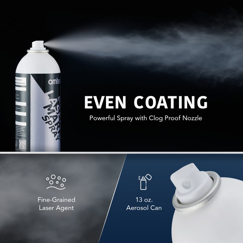 Metal Laser Marking Spray for CO2 Laser Engravers, 13oz Aerosol Can