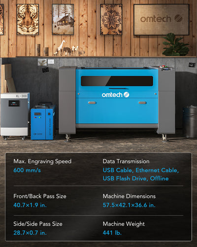 Pre-Owned AF2435-80 - 80W CO2 Laser Engraver Cutting Machine with 24" x 35" Working Area (with Auto Focus)