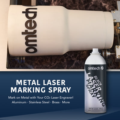 Metal Laser Marking Spray for CO2 Laser Engravers, 13oz Aerosol Can