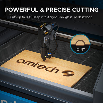 OMTech Maker MF2028-80 90W CO2 Laser Engraving and Cutting Machine with 20" x 28" Working Area