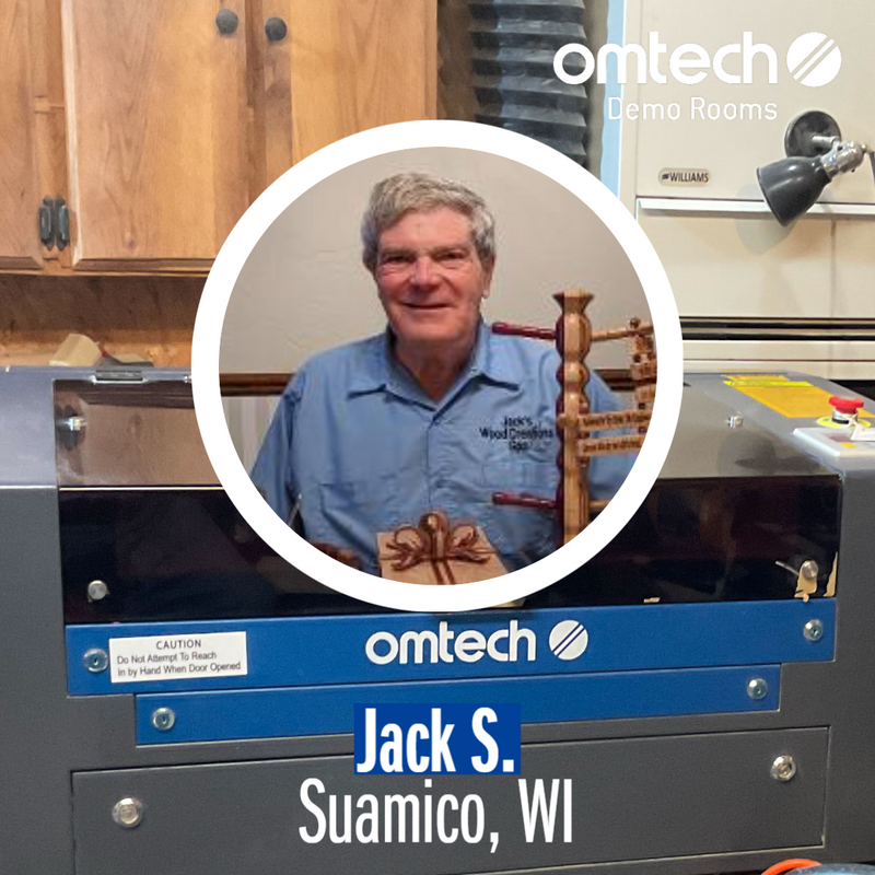 Laser Engraving in Suamico, Wisconsin | Demo Room Host - Jack S.