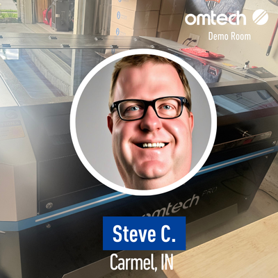Laser Engraving in Carmel, Indiana | Demo Room Host - Steve C.