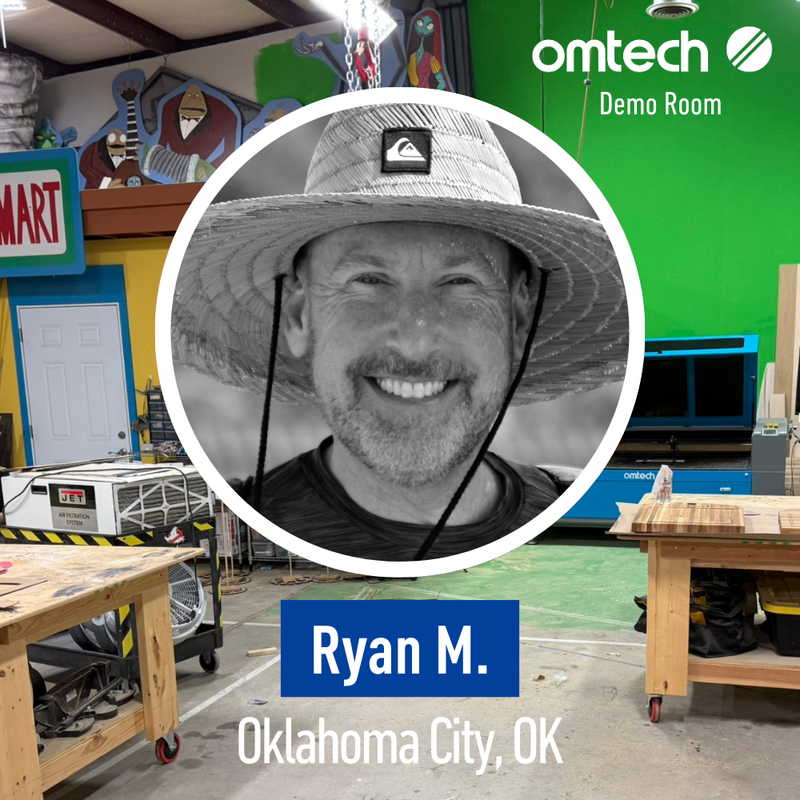 Laser Engraving in Oklahoma City, Oklahoma | Demo Room Host - Ryan M.