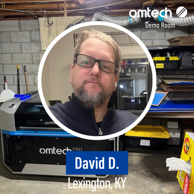 Laser Engraving in Lexington, Kentucky | Demo Room Host - David Dienhart