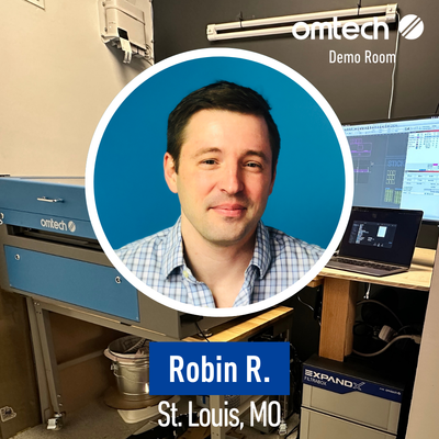 Laser Engraving in St. Louis, Missouri | Demo Room Host - Robin R.