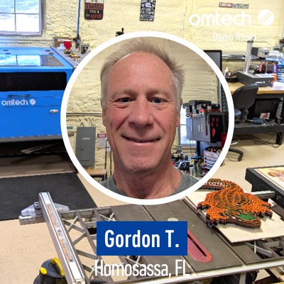 Laser Engraving in Homosassa, Florida | Demo Room Host - Gordon T.