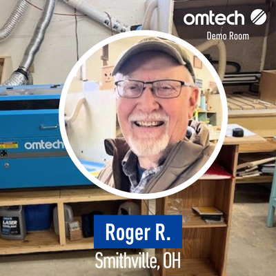Laser Engraving in Smithville, Ohio | Demo Room Host - Roger R.