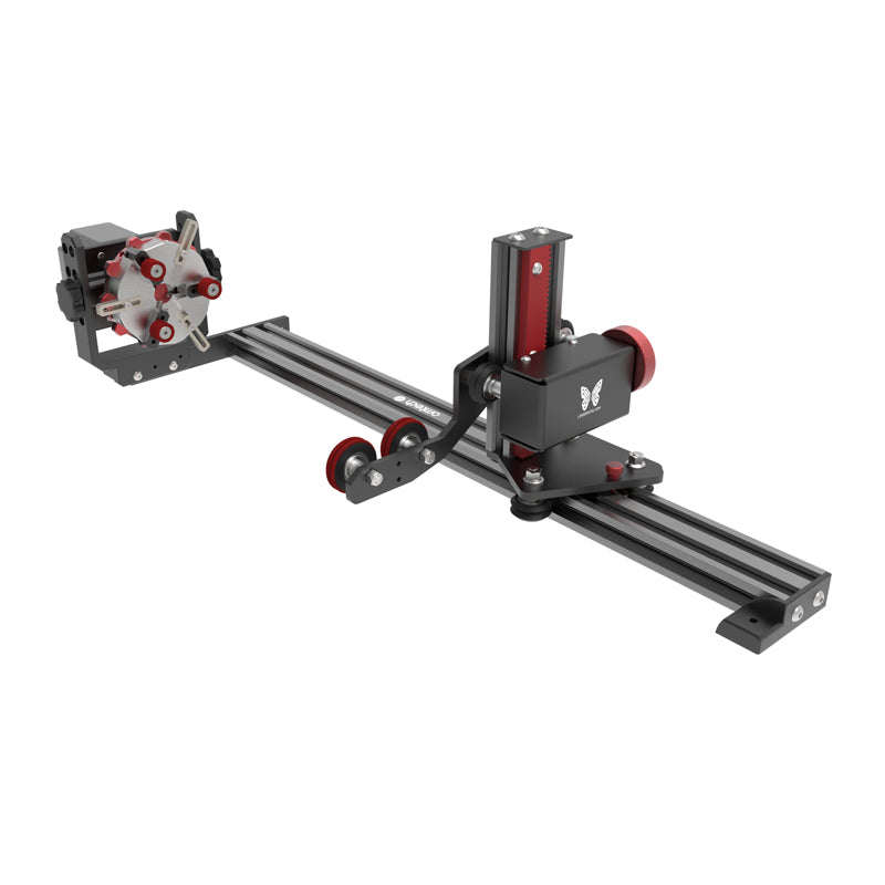 OMTech PiBurn Grip – Chuck-Style Laser Rotary Attachment From LensDigital