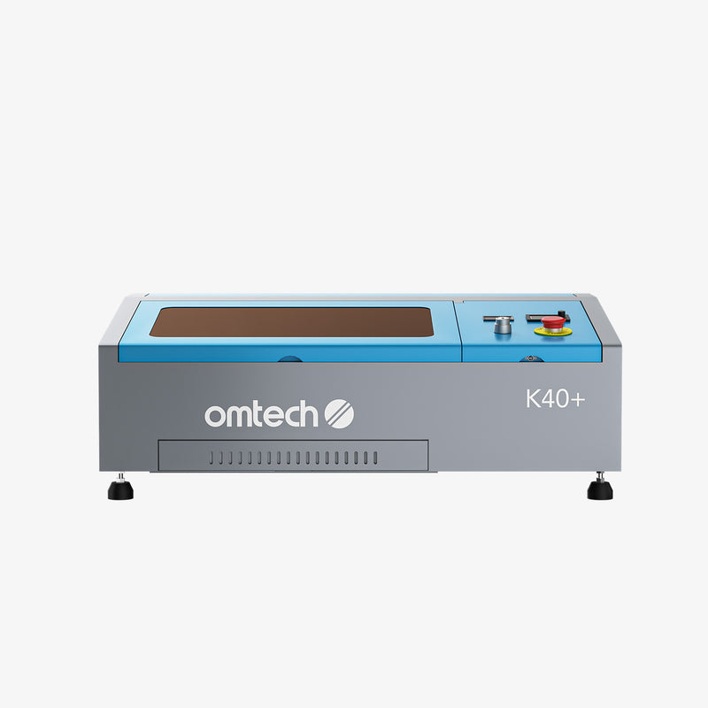 OMTech K40+ 40W Desktop CO2 Laser Engraver with 8" x 12" Working Area and Detachable Honeycomb Workbed