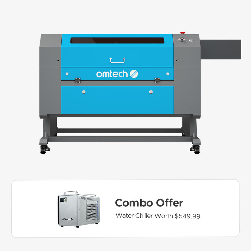 OMTech Maker MF2028-100 100W CO2 Laser Cutter and Engraver with 20" x 28" Working Area