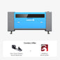 OMTech Maker ZF3551-130 130W CO2 Laser Cutter and Engraver with 35" x 51" Workbed and Dual Laser Tubes and Heads