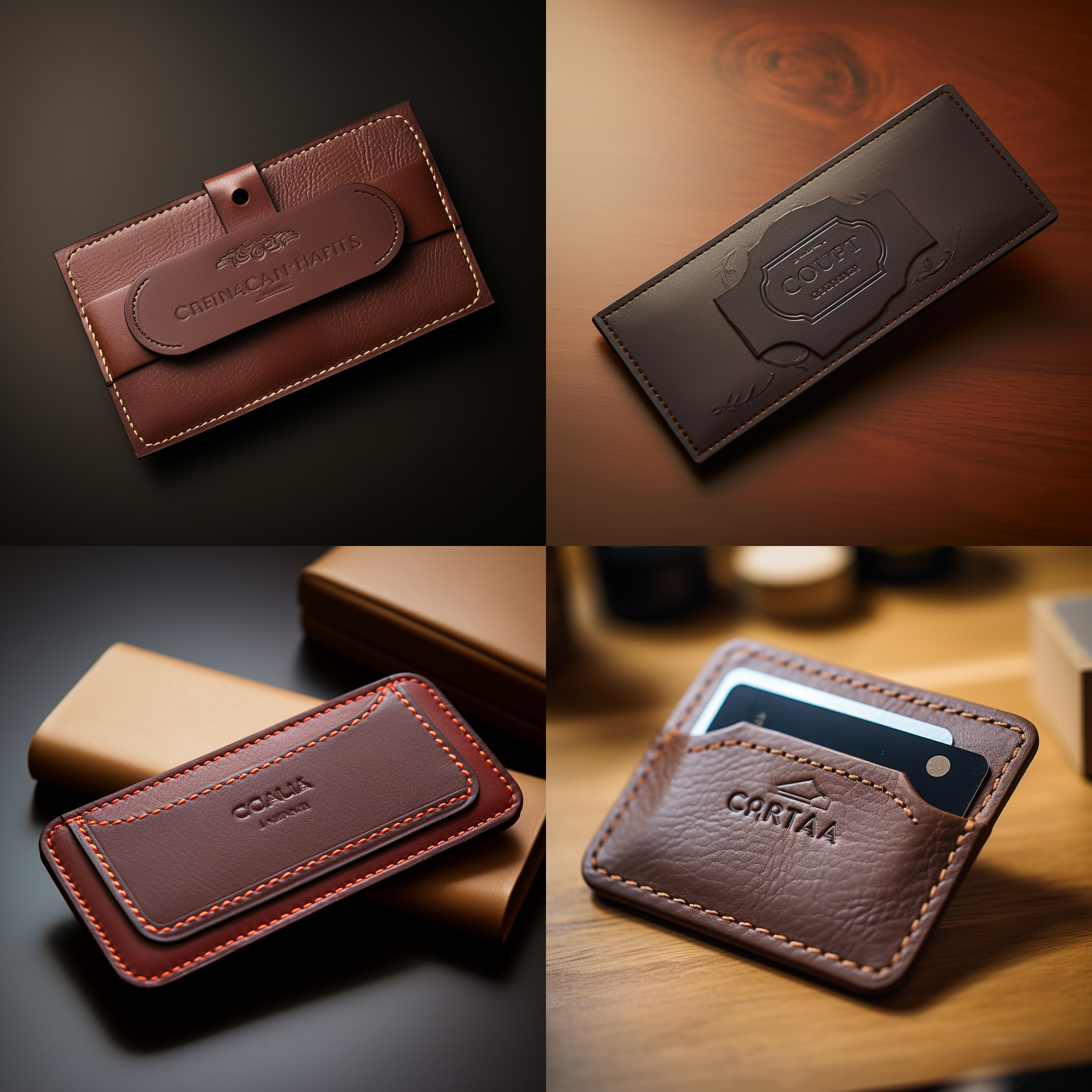 laser engraving and cutting leather card holder