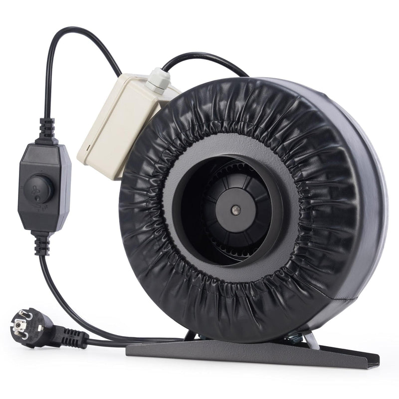 4"/6" Inline Duct Fan for Laser Engraver Cutter with Continuously Variable Speed Controller