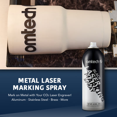 Metal Laser Marking Spray for CO2 Laser Engravers, 13oz Aerosol Can