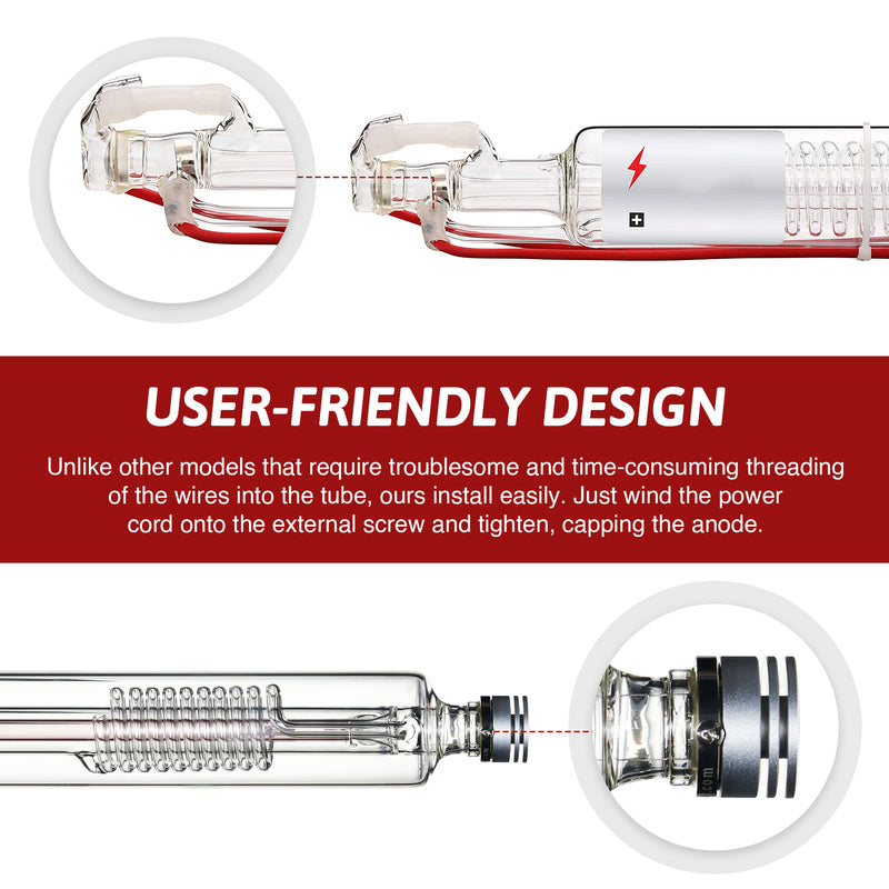 YL H Series H4 100W CO2 Laser Tube