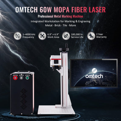 MP6969-60 - 60W MOPA FIBER LASER MARKING ENGRAVING MACHINE WITH 6.9” X 6.9” WORKING AREA