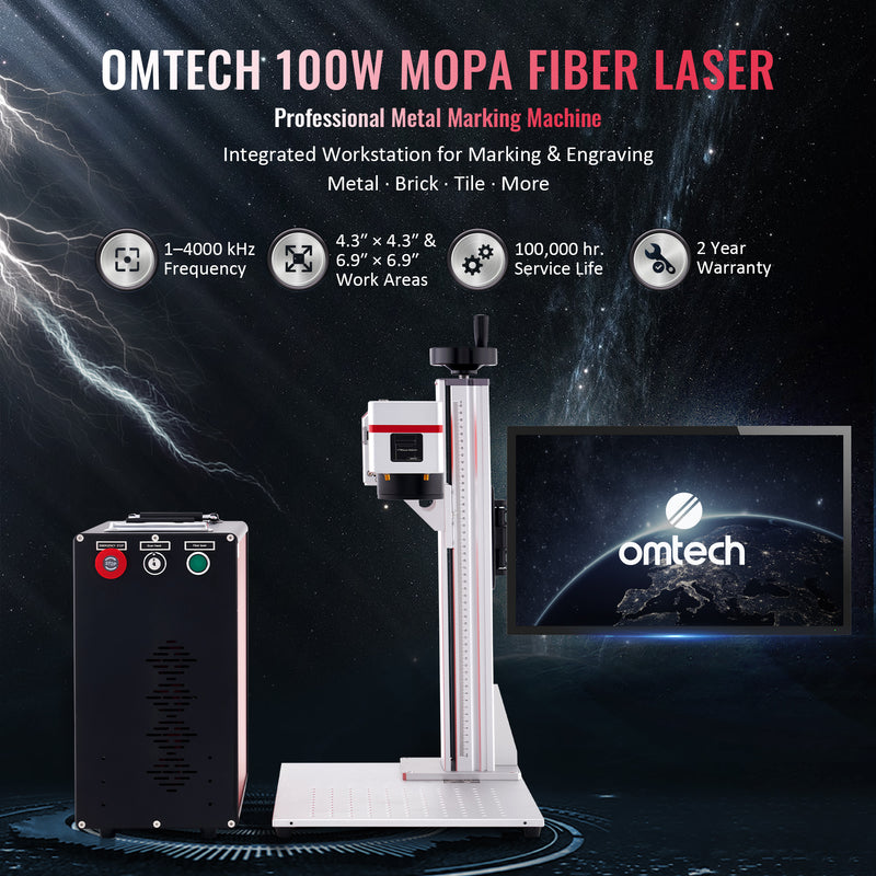 Pre-Owned MP6969-100 - 100W MOPA FIBER LASER MARKING ENGRAVING MACHINE WITH 6.9” X 6.9” WORKING AREA