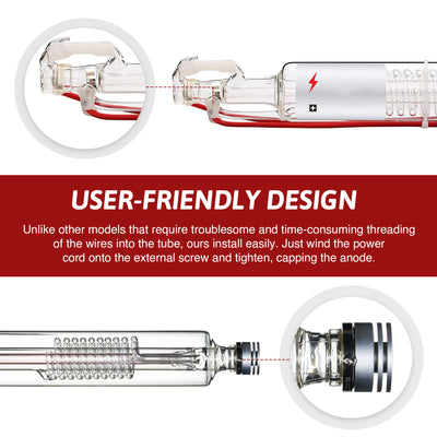 YL H Series H1 70W CO2 Laser Tube