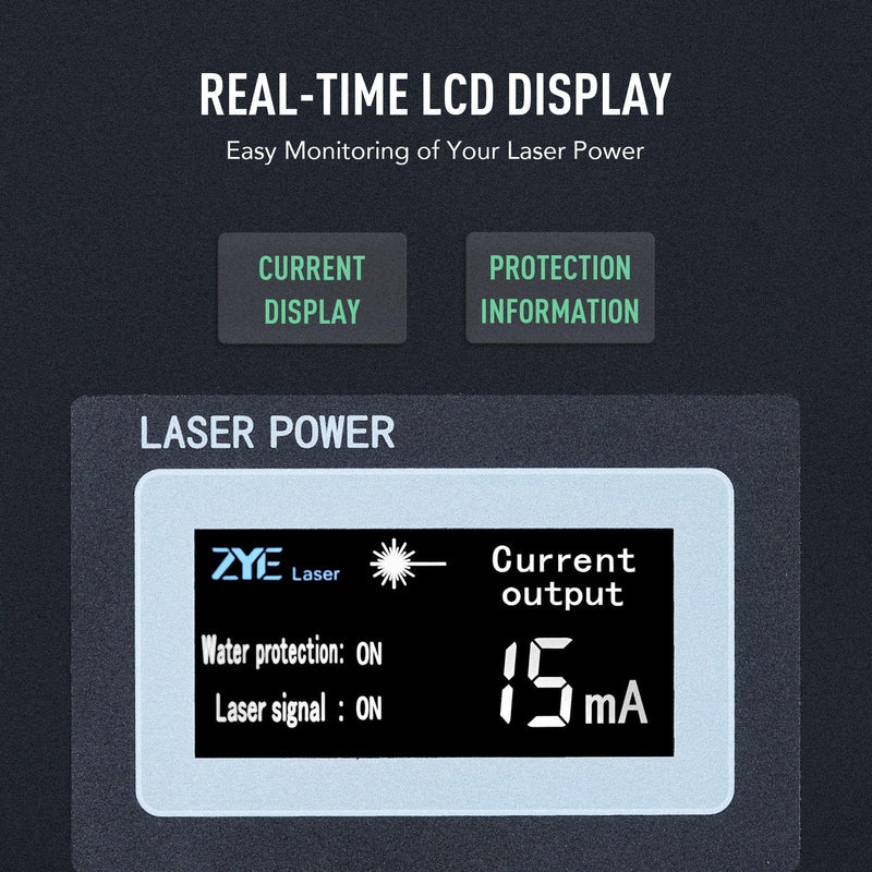150W Power Supply with Real Time Display for CO2 Laser Engravers & Cutters