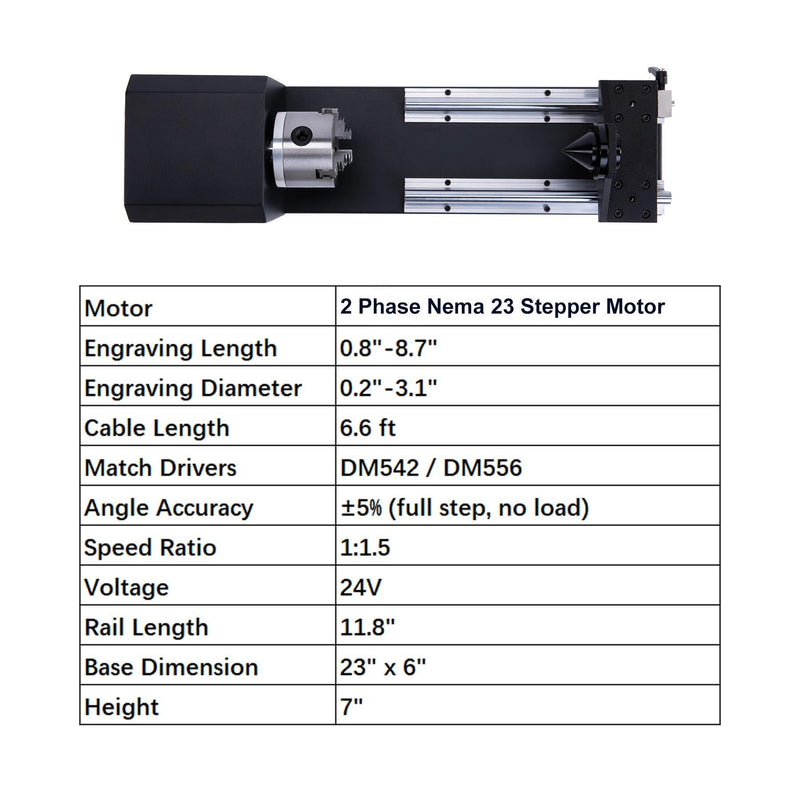 Rotary Axis Attachment for Laser Engraver