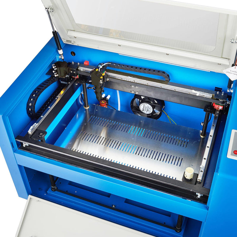 50W CO2 Cabinet Laser Engraver Cutting Machine Open